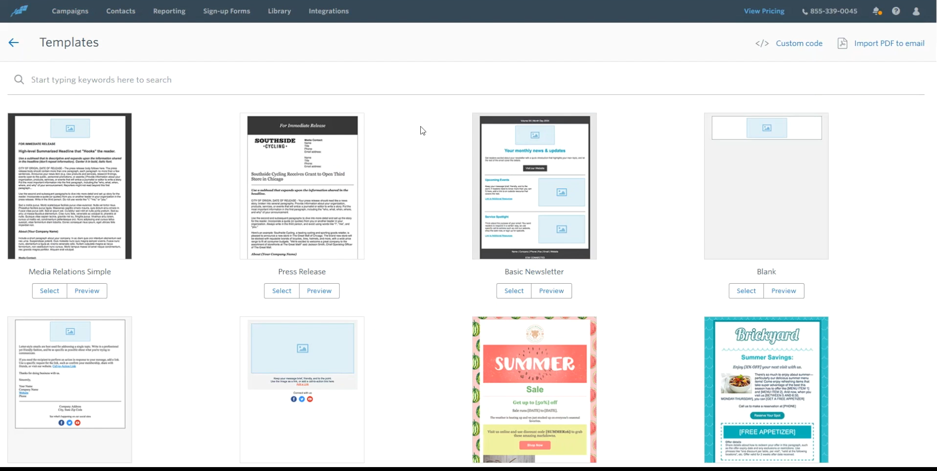 Constant Contact Templates Constant Contact Templates