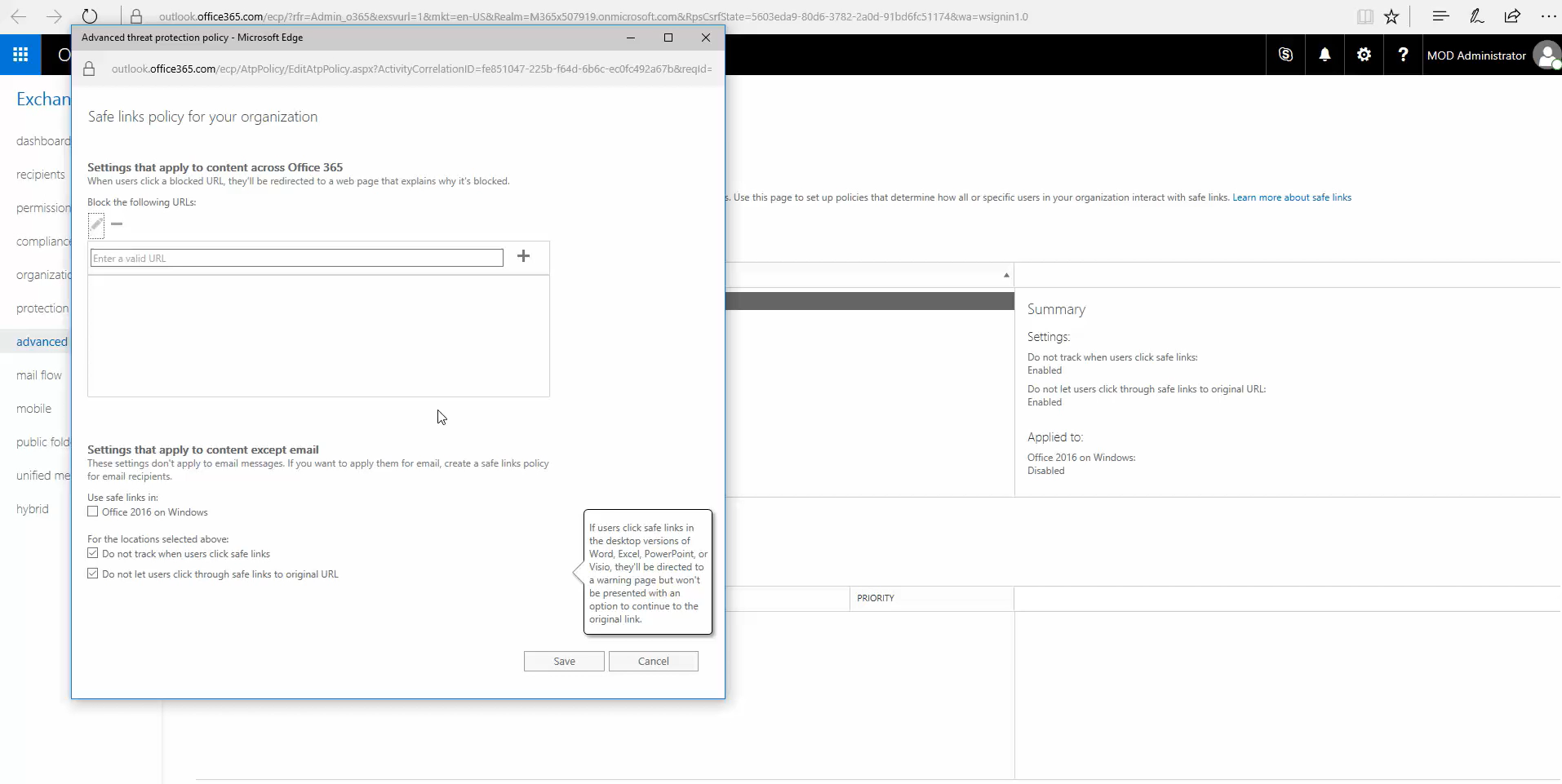 Block page for Microsoft ATP Block page for Microsoft ATP