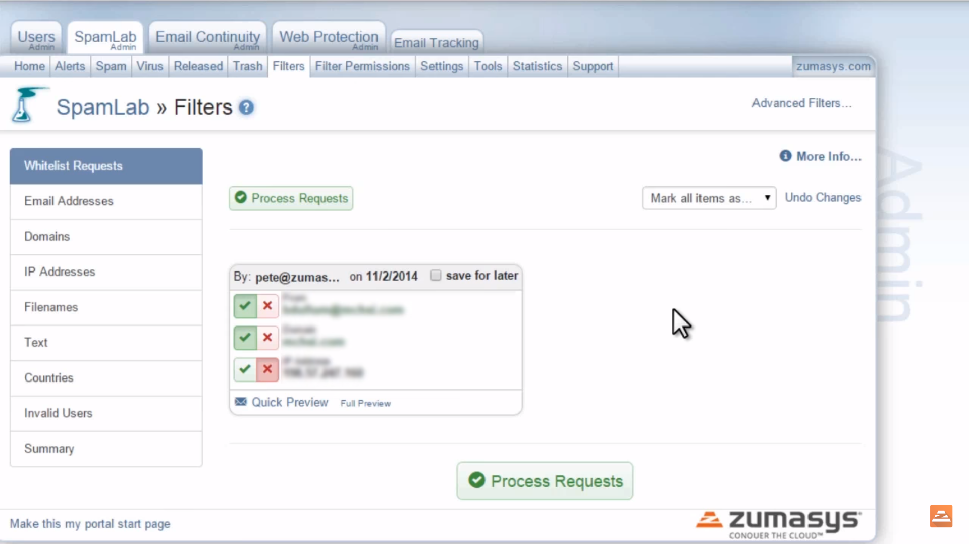 Configuring spam filtering settings in Appriver Configuring spam filtering settings in Appriver