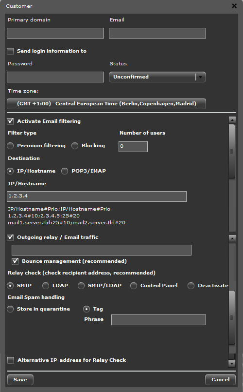 Configuring email delivery to Office 365 or an Exchange mail server in Hornetsecurity adminstrator console Configuring email delivery to Office 365 or an Exchange mail server in Hornetsecurity adminstrator console