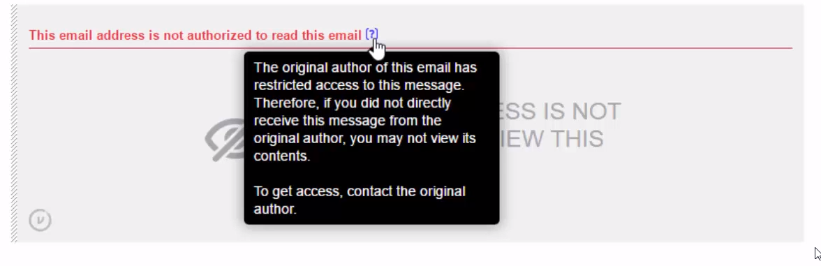 Stopping unauthorized recipients viewing an email with Virtru Stopping unauthorized recipients viewing an email with Virtru