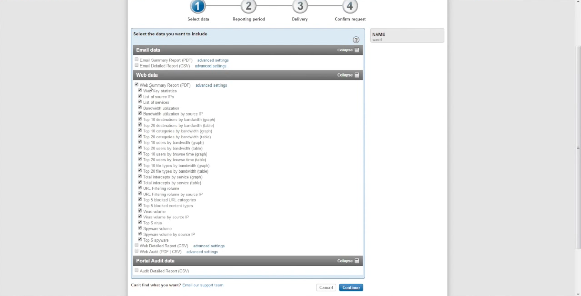 Symantec Cloud Drill Down reporting Symantec Cloud Drill Down reporting
