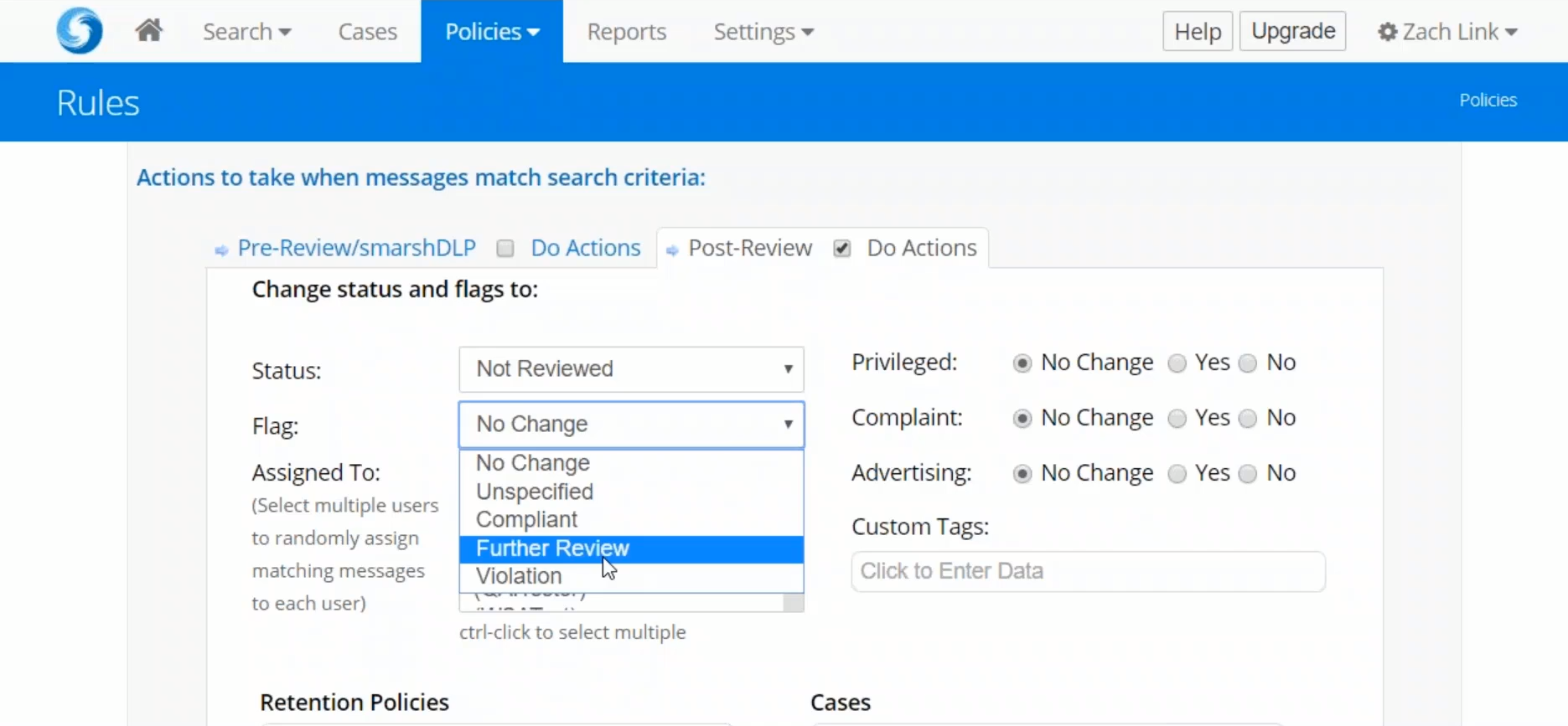 Review of archived messages Review of archived messages