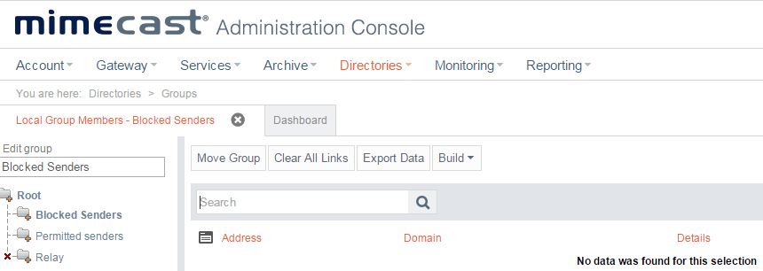 Mimecast email security console Mimecast email security console