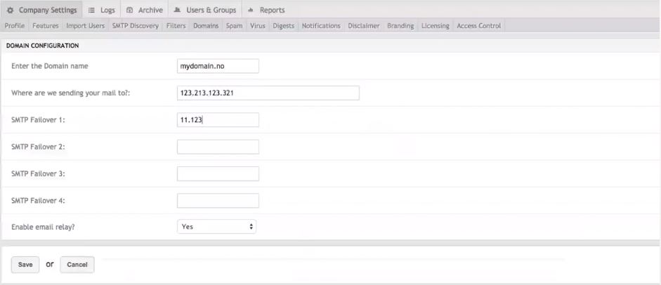 Proofpoint Essentials domain configration Proofpoint Essentials domain configration